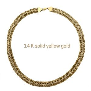 Solid 14K solid gold necklace, 13.4g